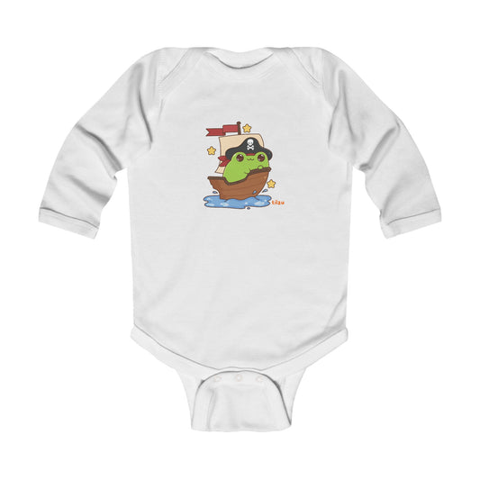 Infant Long Sleeve Bodysuit - Frog