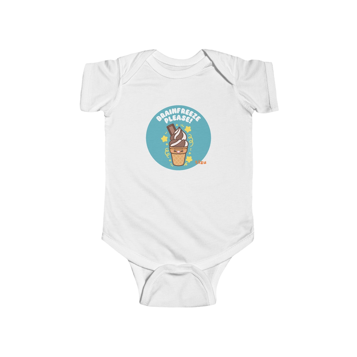 Infant Fine Jersey Bodysuit - Ice Cream