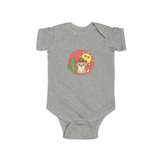 Infant Fine Jersey Bodysuit - Pup Western