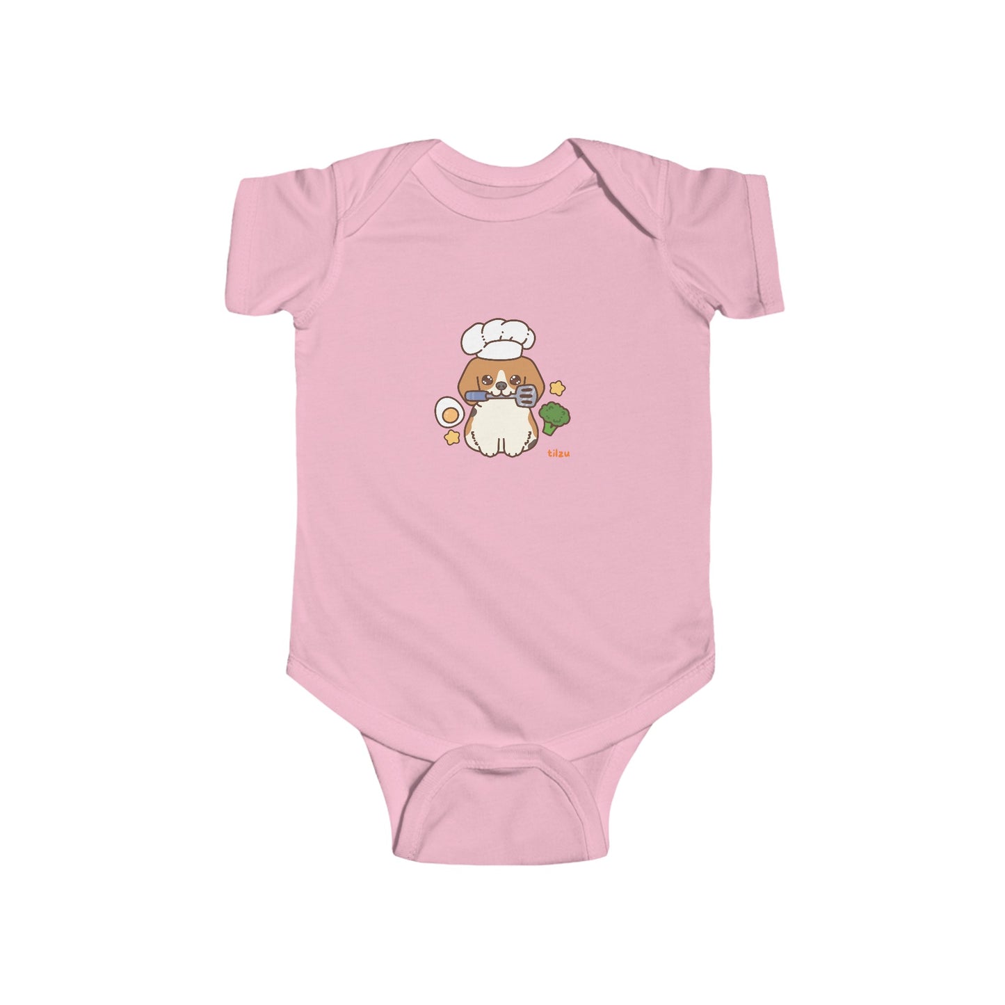 Infant Fine Jersey Bodysuit - Puppy Chef