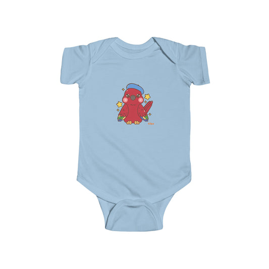 Infant Fine Jersey Bodysuit - Red Bird