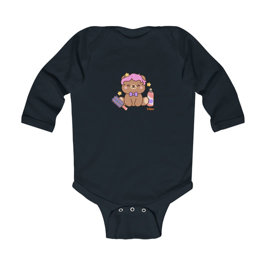 Infant Long Sleeve Bodysuit - Hair Bear