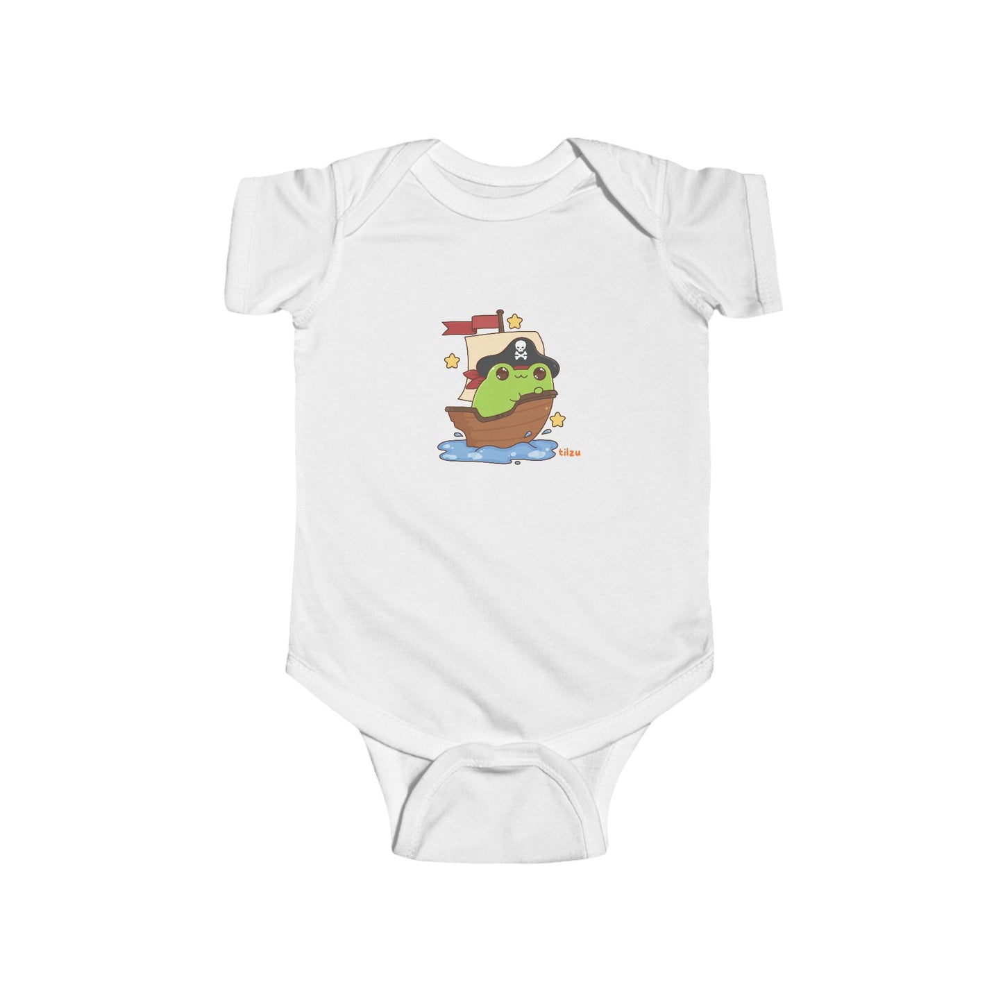 Infant Fine Jersey Bodysuit - Toad On Board